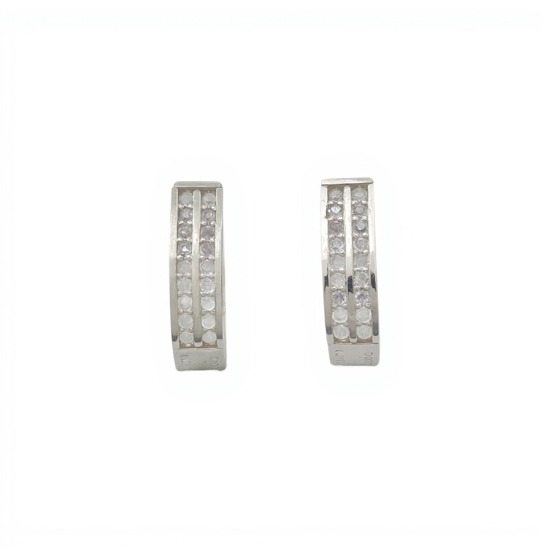 Caravanas Aro-Plata 925-Piedra zirconia-CA3016 conpiedra