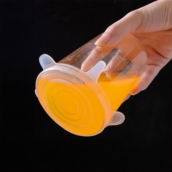 JGO 6PC TAPAS DE SILICONA TRANSPAR JGO 6PC TAPAS DE SILICONA TRANSPAR