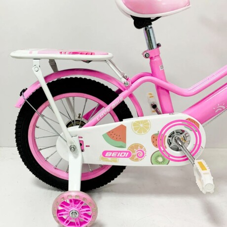 Bicicleta Butterfly con música y luces Rodado 12 Fucsia