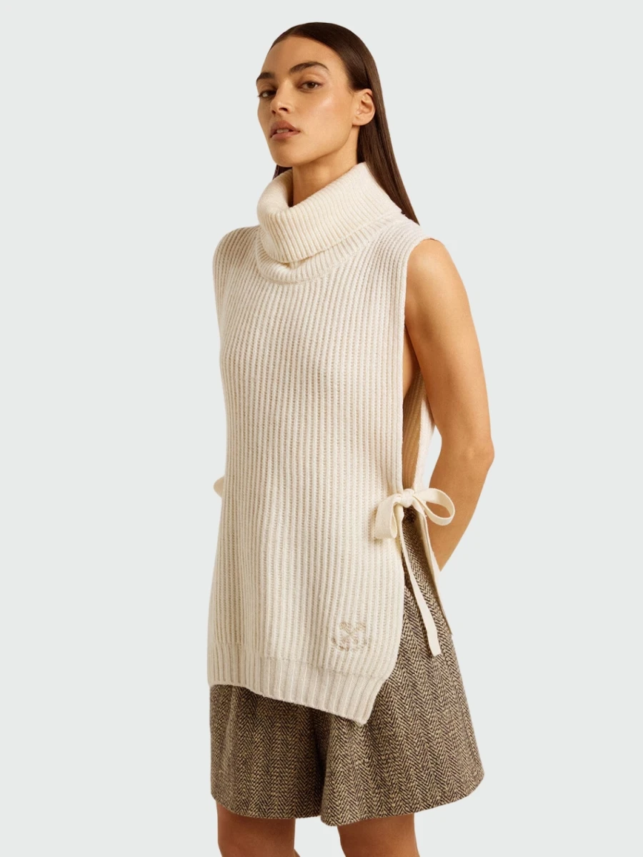 Golden Goose - Chaleco de lana con cuello alto 