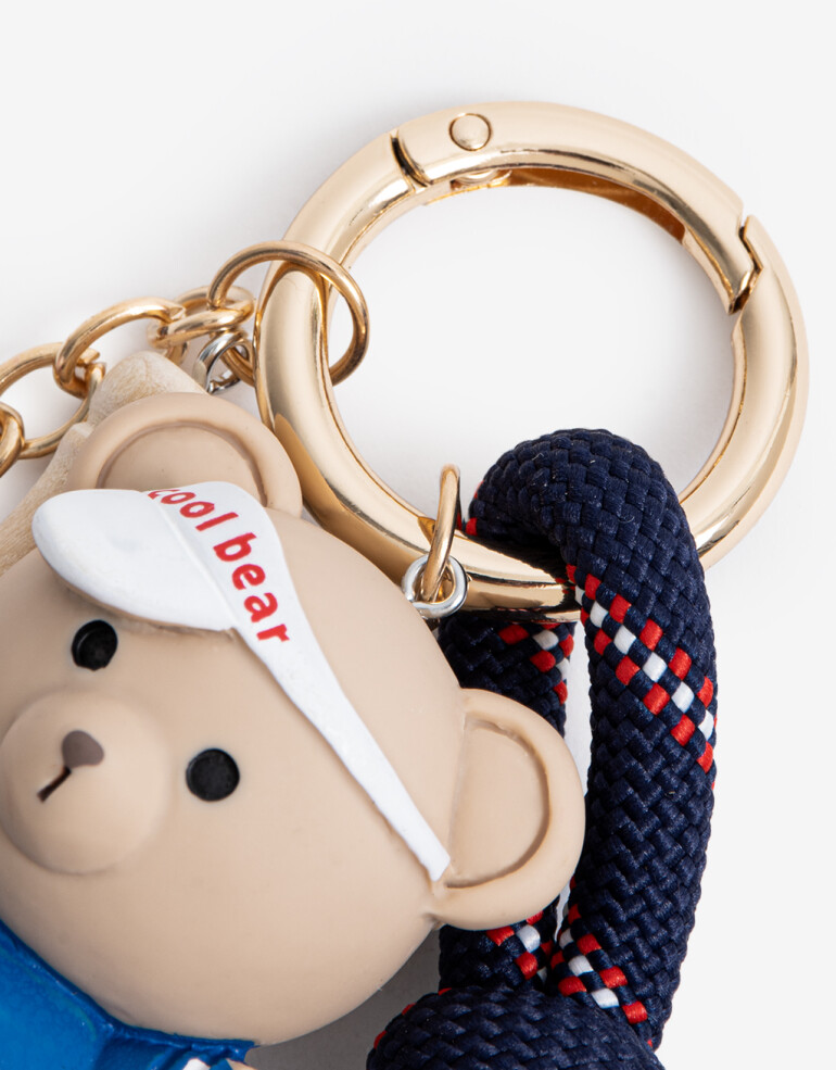 Llavero Cordón Llavero Bag Charm Baseball. - Combinacion Multicolor