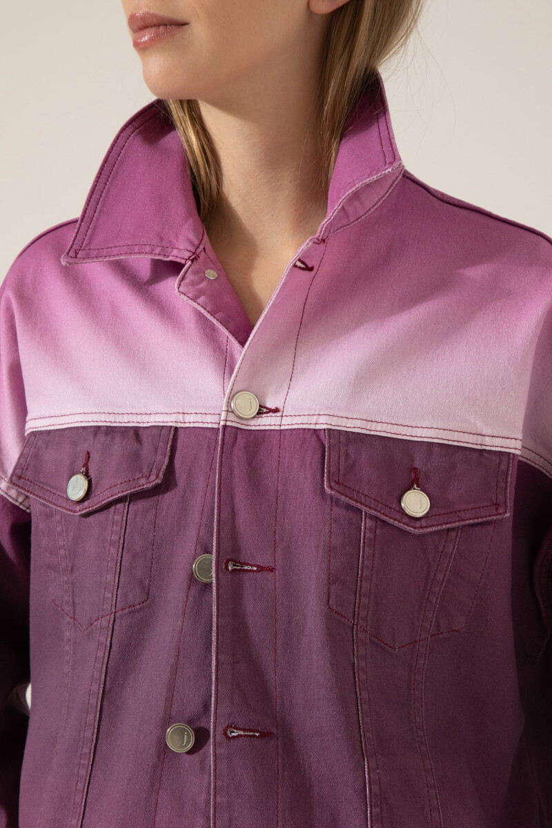 CAMPERA TRUCKER COLOR Violeta