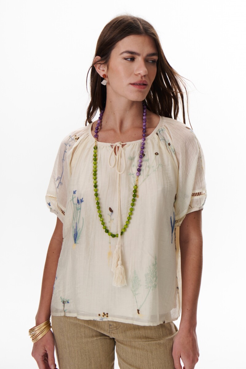 CAMISA BLOSSOM VAINILLA