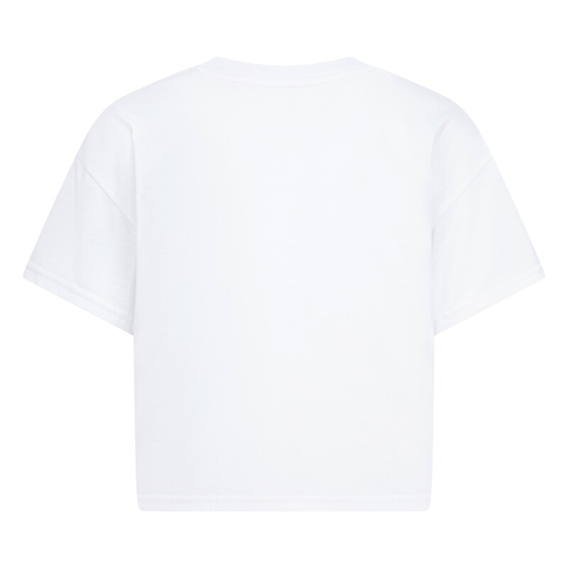 Remera Tie Front Gfx Boxy de Niña Blanco