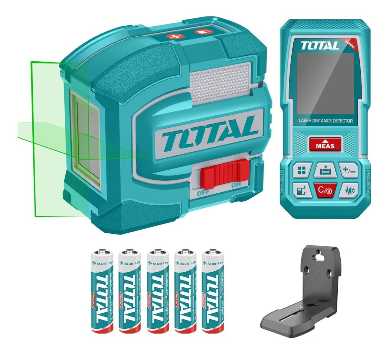 Kit de Medición Profesional Total con Medidor Láser 70m y Nivel Láser 