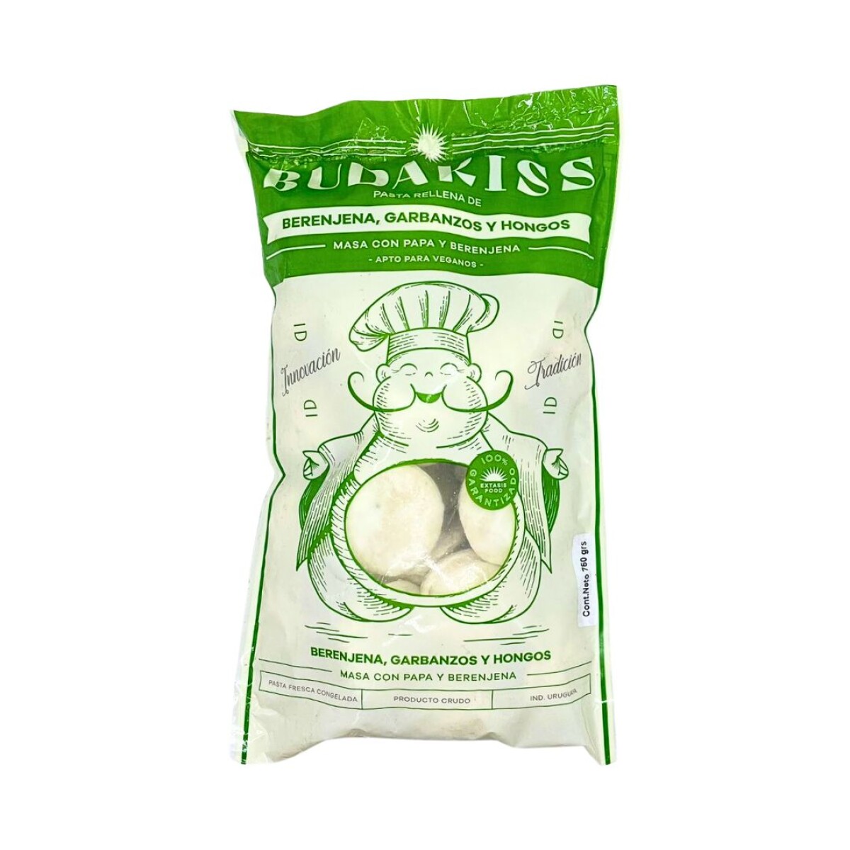 Pasta rellena Berenjena Budakiss - 750 gr 