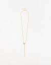 Collares Largos Strass Collar Largo Corazón - Dorado
