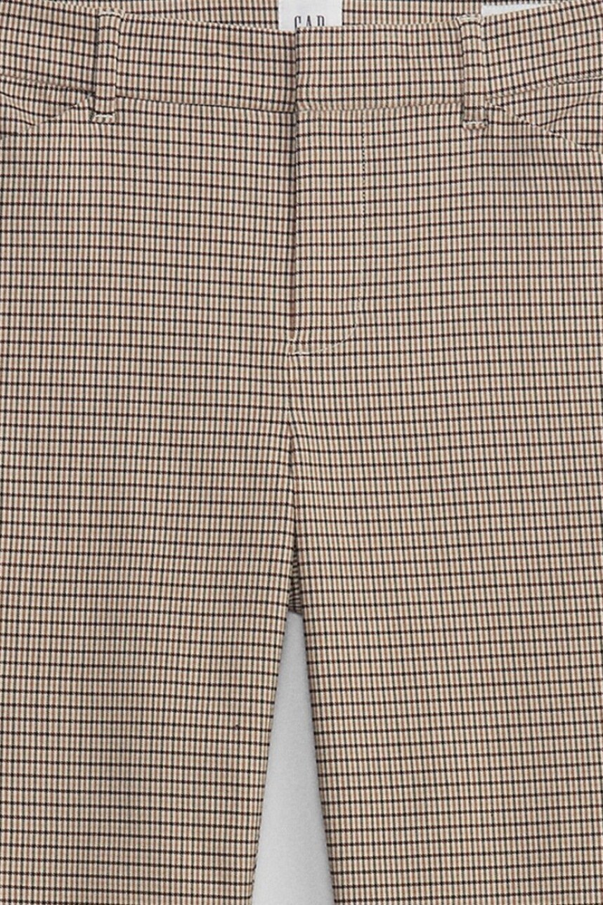 Pantalon Mujer Neutral Plaid