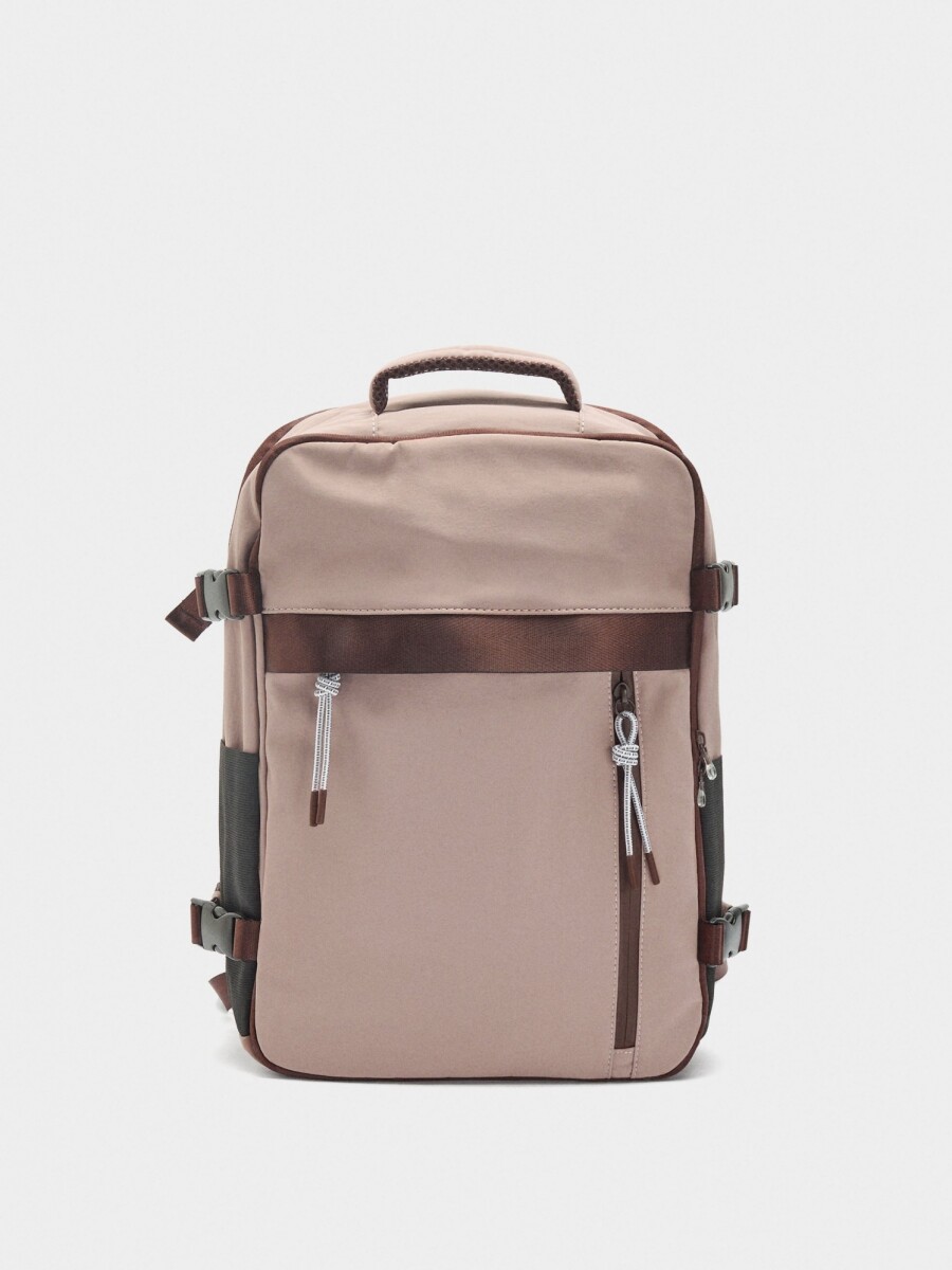 Mochila De Cabina De Nylon rosa