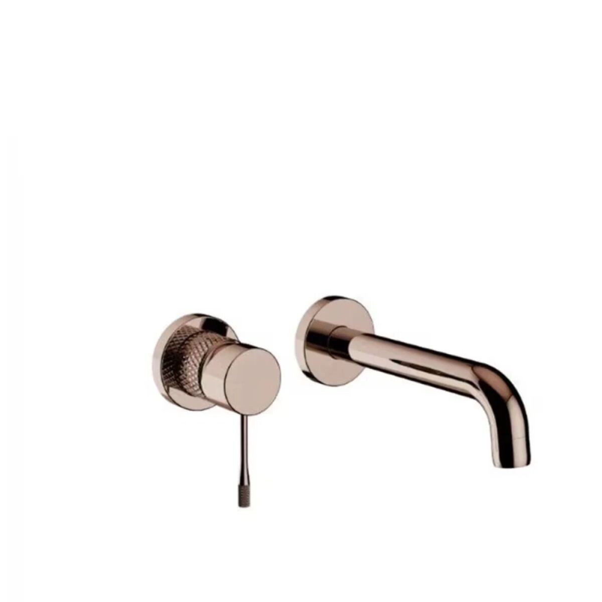 Grifería De Lavatorio Monocomando De Pared Signature Bronce Cepillado 