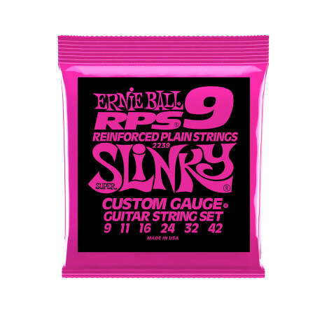 Encordado Eléctrica Ernie Ball Slinky Super Rps 09 Encordado Eléctrica Ernie Ball Slinky Super Rps 09