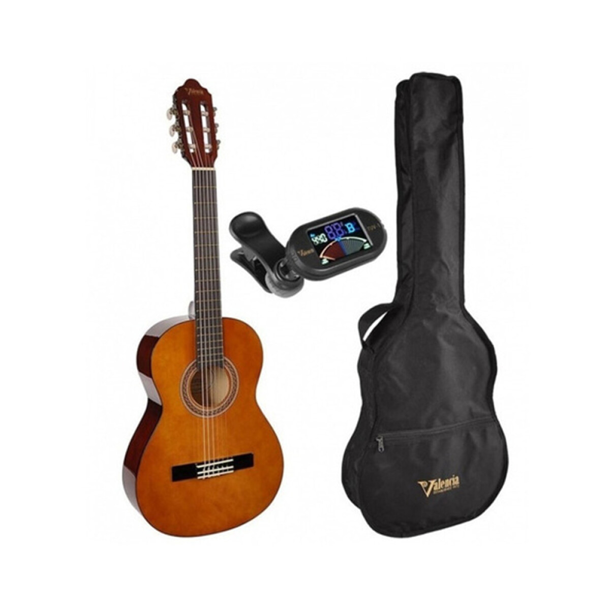 Guitarra Clasica Pack Valencia Vc102k Niño 1/2 Natural 