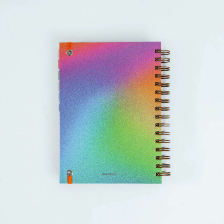 Agenda 2026 con stickers Esfumado Arcoiris Sc