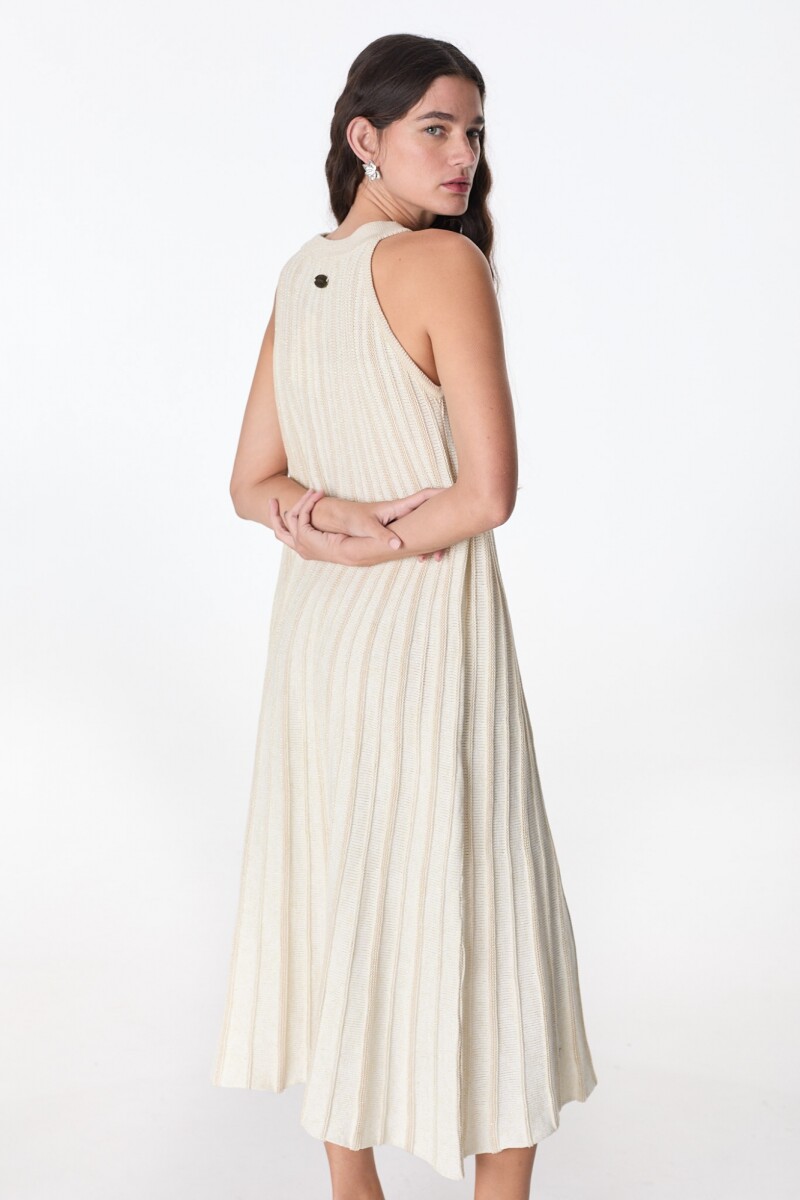 Vestido Ecos Crudo