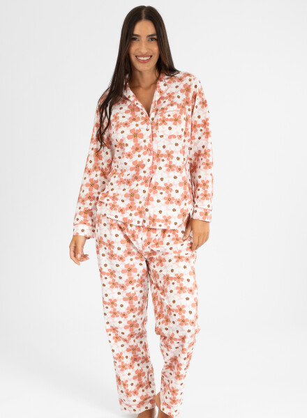 Pijama poppy flannel Flores