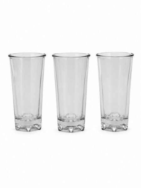 VASO TANDRA SET X 3 TRANSPARENTE