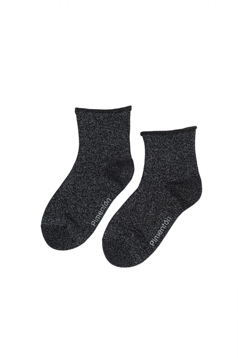 Media Glitter - Negro 