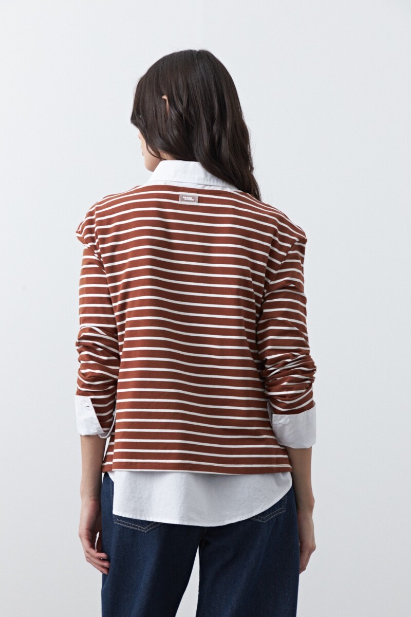 REMERA CHILA Marrón Corteza