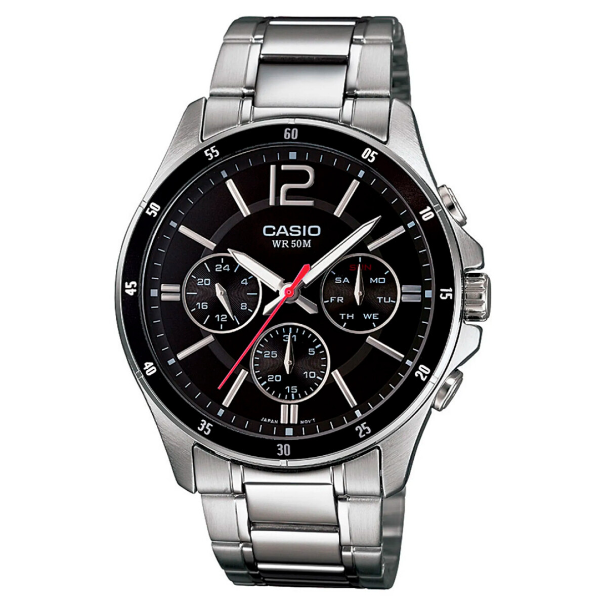 Reloj Casio Chapado En Iones Clasico Plata 