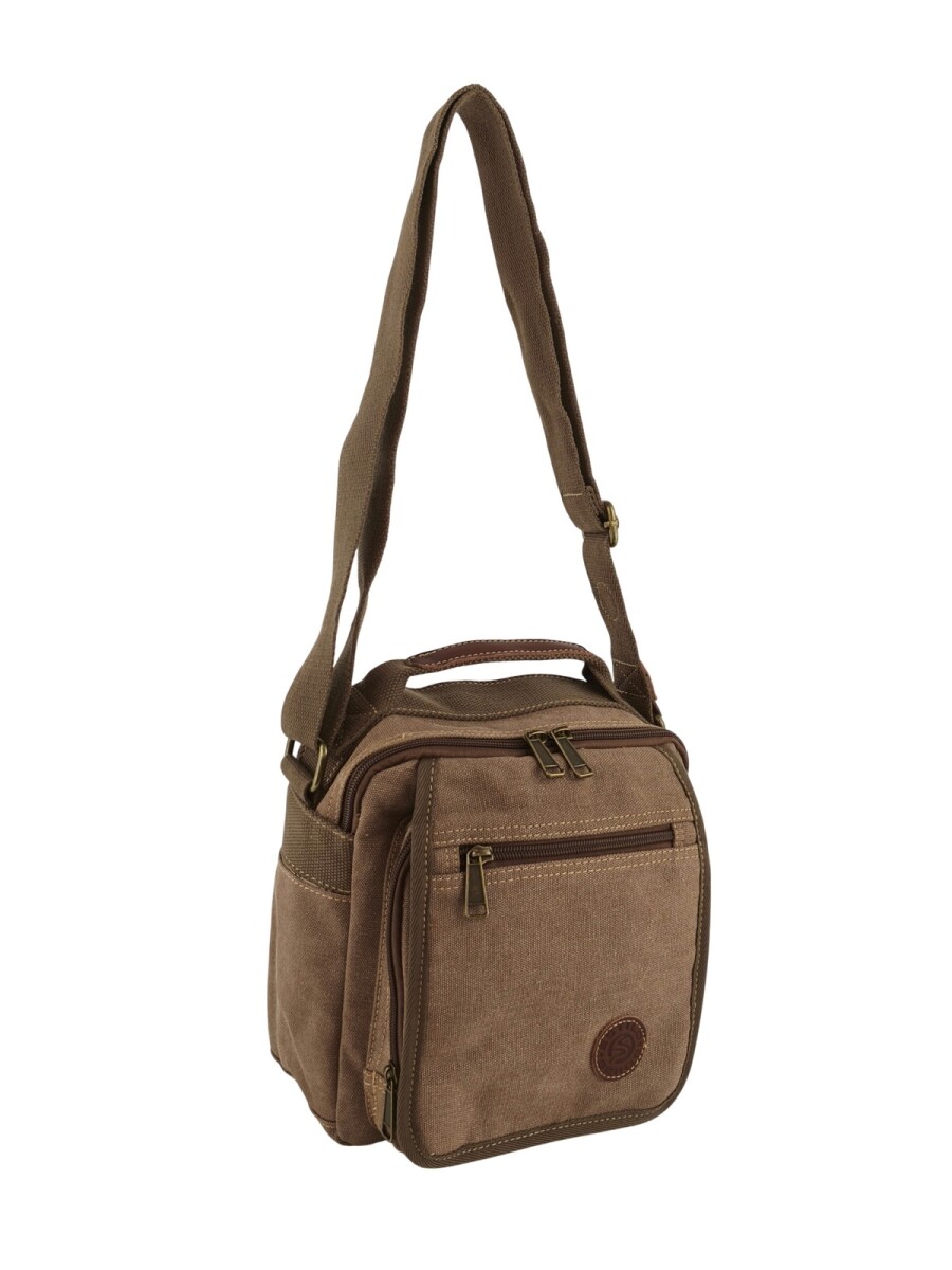 Morral con múltiples compartimentos - Marrón 