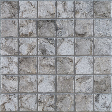 PORCELANATO ESPESORADO (2cms) GRIS RECTO SIMIL DISEÑO ADOQUIN 61X61 GAMAS DE GRIS