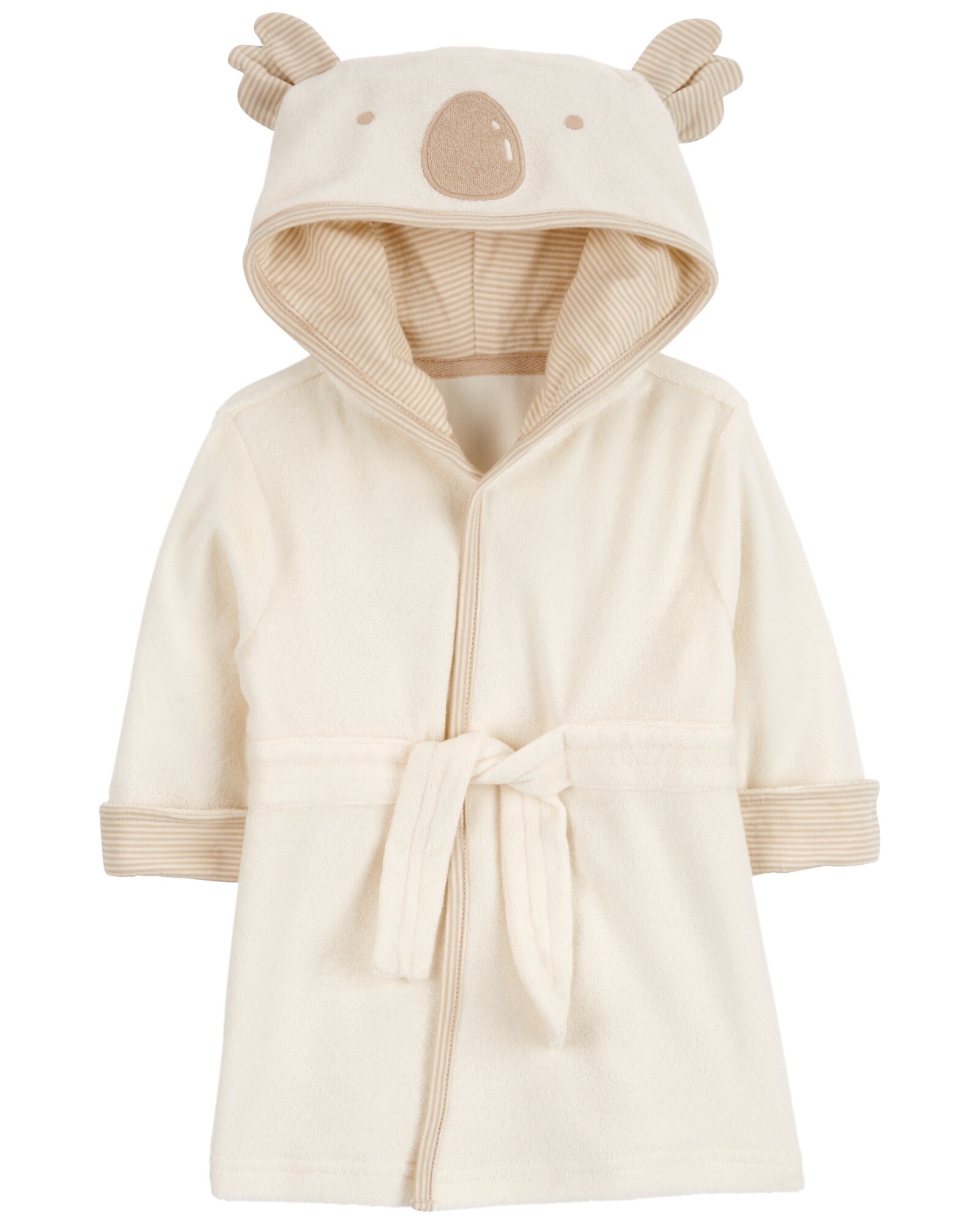 Bata de algodón terry, con capucha, diseño koala Sin color