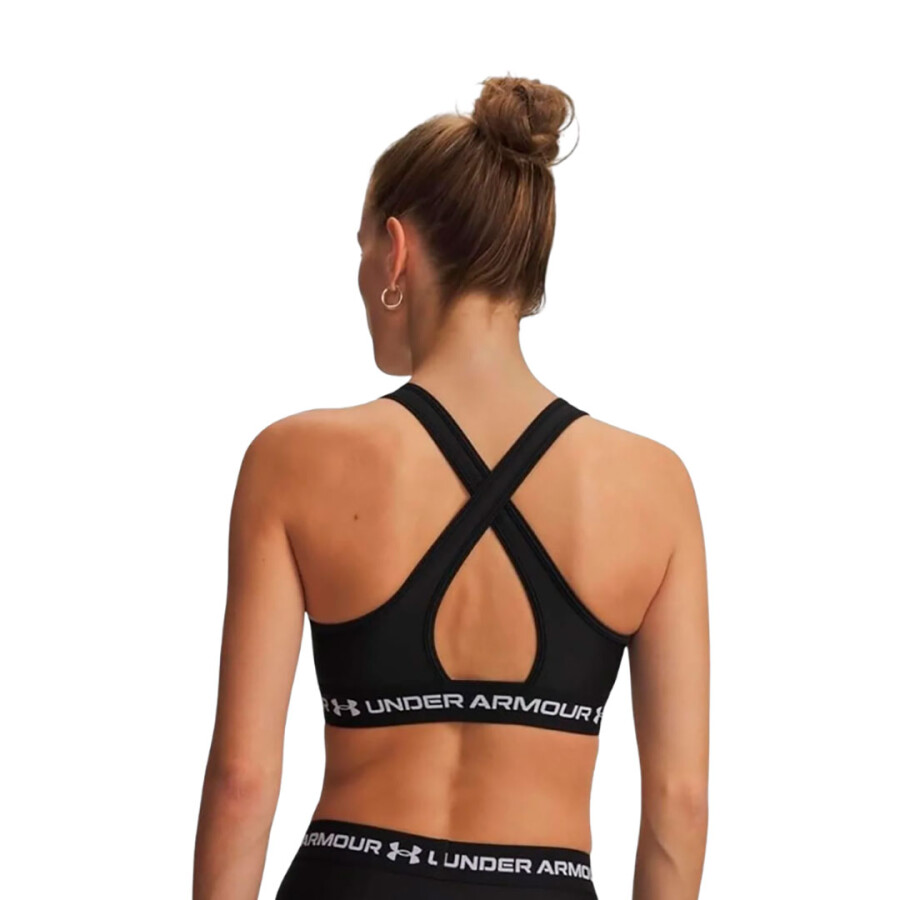 Musculosa de Mujer Under Armour Crossback Mid Bra Negro