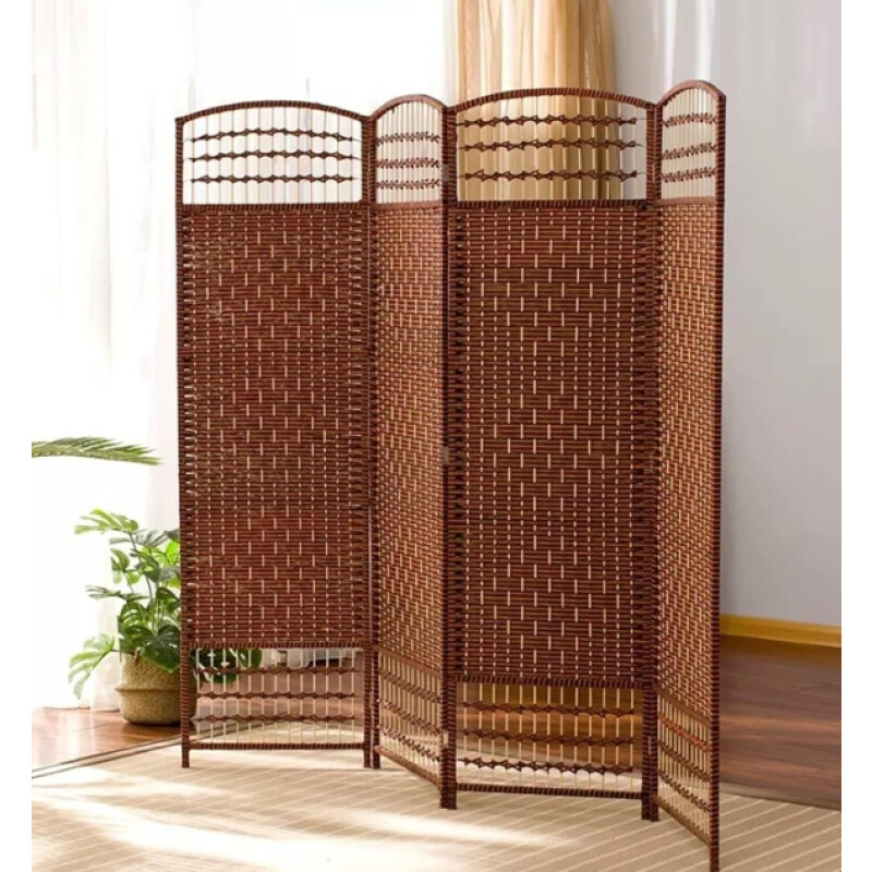 Biombo Separador Divisorio Plegable 4 Hojas Madera Moderno Biombo Separador Divisorio Plegable 4 Hojas Madera Moderno