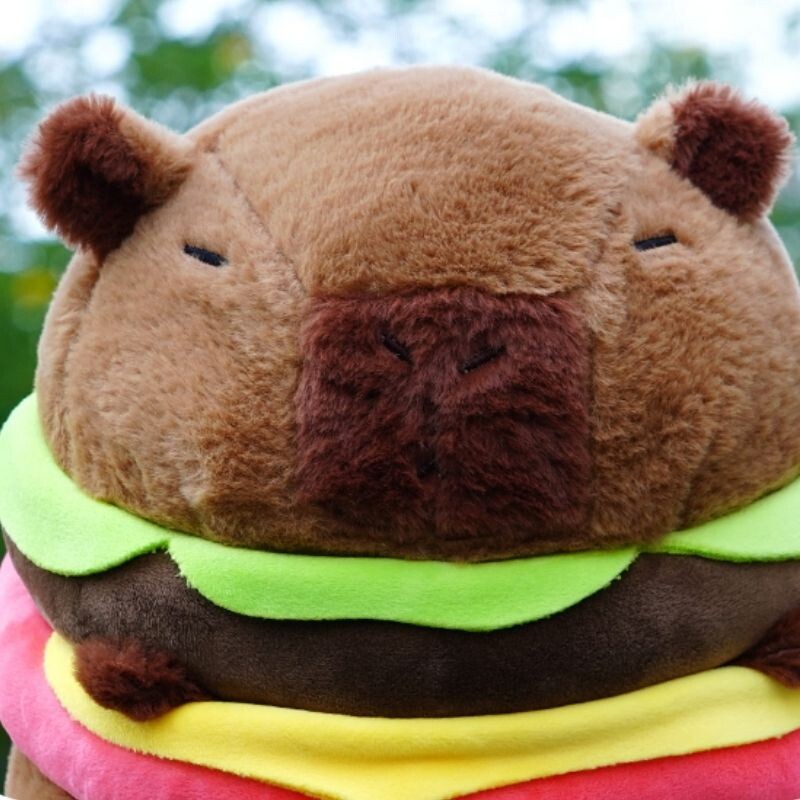 Peluche Capibara - Hamburguesa - 25cm Peluche Capibara - Hamburguesa - 25cm