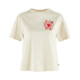 Polo Fjallraven Fjallblomster Logo T-shirt W Mujer Chalk White