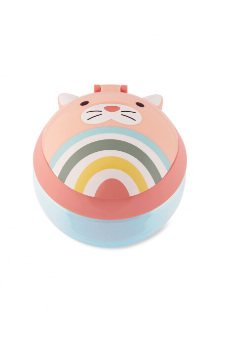 Tupper de snacks, diseño gato Sin color