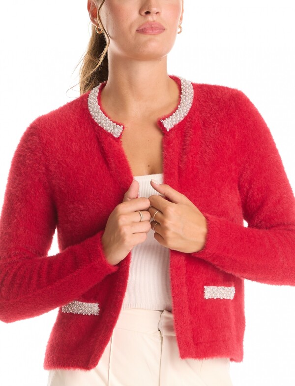 Chaqueta Mohair ROJO