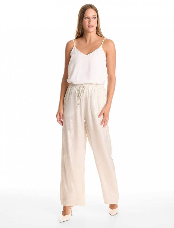 Pantalon Brillo CRUDO