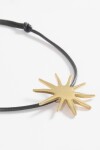 Collar dije estrella irregular acero dorado