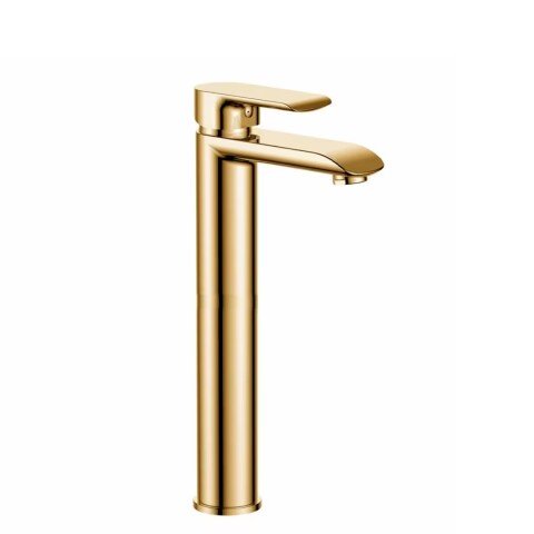 Grifería de lavatorio Monocomando Alto de mesada Alassio Oro Grifería De Lavatorio Monocomando Alto De Mesada Alassio Oro