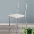Silla Gitana Acolchonada Con Hierro, Soportan 150 Kg BLANCO