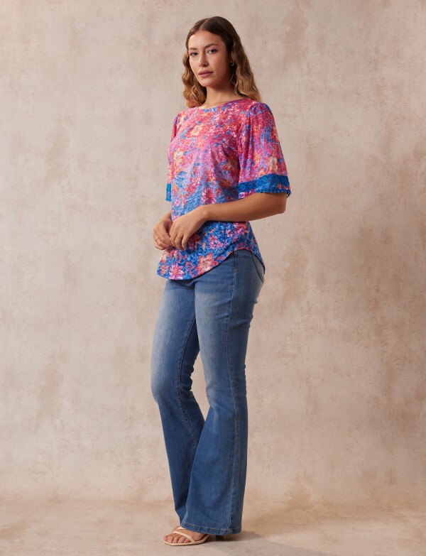 Blusa Printed MULTI/ROSA