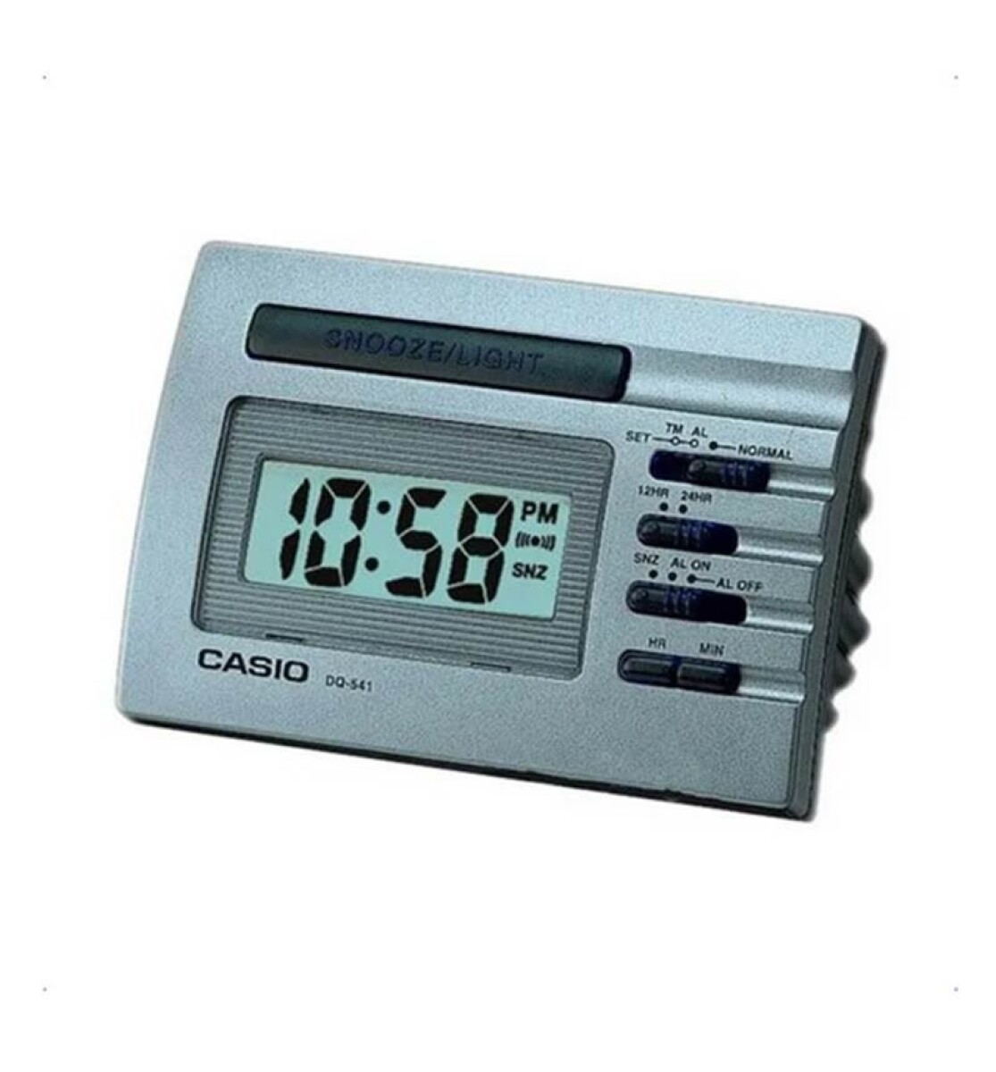 Reloj Despertador Casio Dq541d-8rdf Color Gris 
