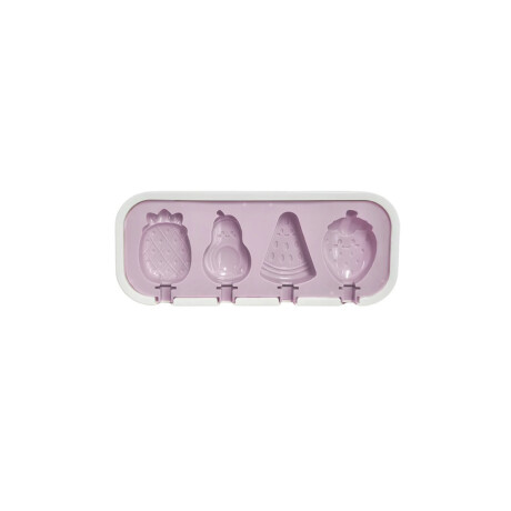Molde de silicona para paletas heladas con formas Rosado