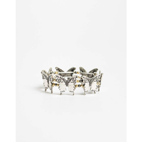 Pulsera Elástica Mariposa Boho Dorado Antique Gold