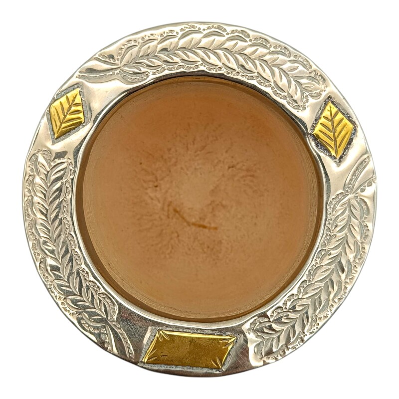 Mate Imperial URUGUAY con apliques en bronce- ALPACA - 20 negrouniforme