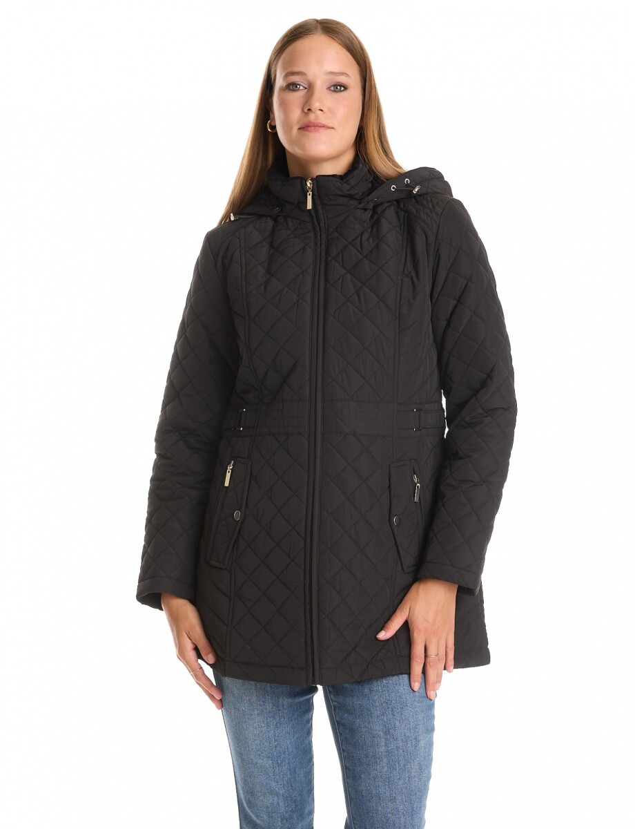 Campera Capitoneada - Negro 