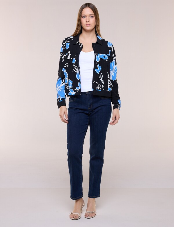 Camperita Liviana Estampada NEGRO/MULTI