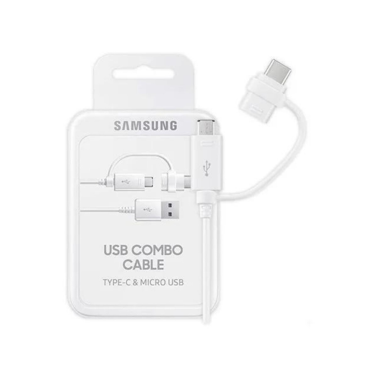 Cable De Datos Samsung Micro USB mas Adaptador Tipo USB-C 