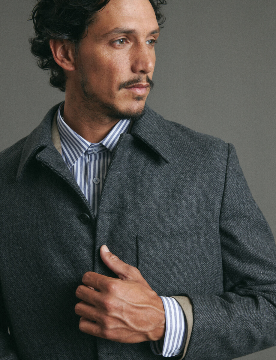 300261 SOBRETODO HARRINGTON SELECT Gris Oscuro