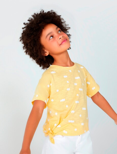 BLUSA INFANTIL ESTAMPADA AMARILLO