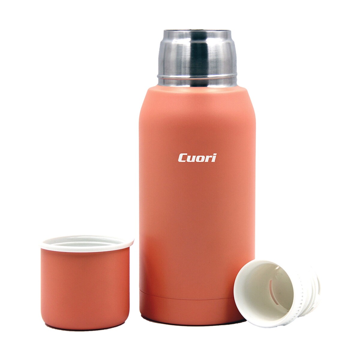 Termo Cuori Botti 750ml de acero Inox con tapón cebador - Terracota 