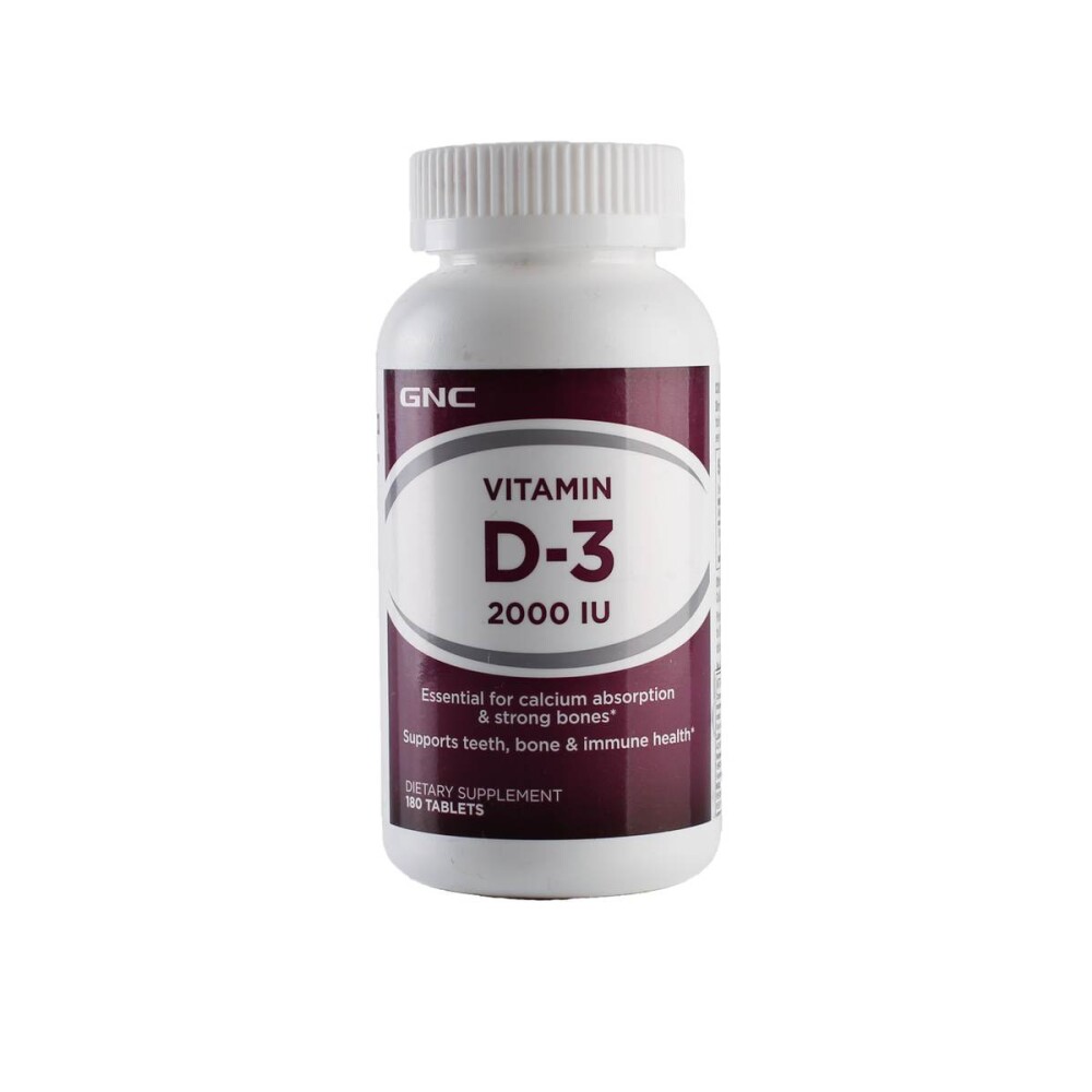 VITAMIN D-3 2000 IU GNC FR. X 180 TABL. única