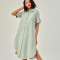 Vestido Hevesy Verde Grisaceo