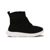 Molekinha Calzado Deportivo Mid Casual Tejida Suela De Goma Negro-plata
